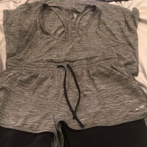 Workout set tank and shorts